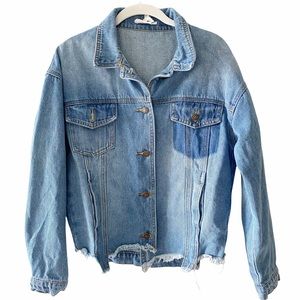 NWOT Sadie & Sage Heart Breaker Trucker Jacket M